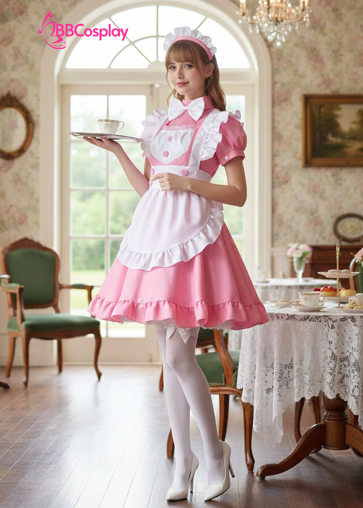 Đồ Maid Hồng - Nàng Hầu Nhật Bản