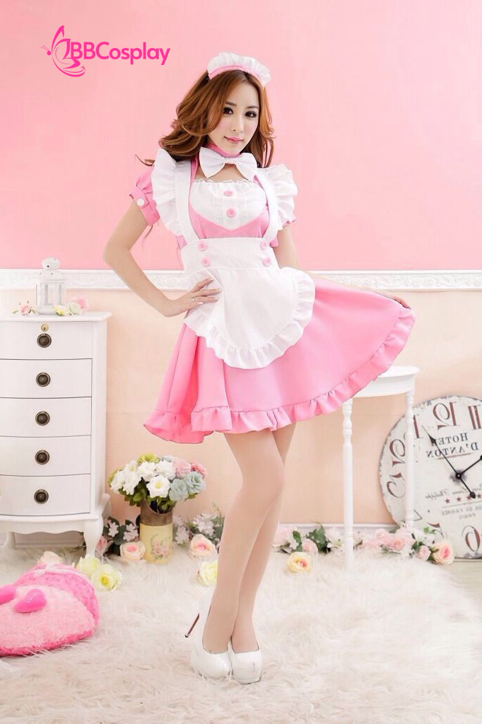 Đồ Maid Hồng - Nàng Hầu Nhật Bản