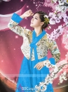 Hanbok Gấm Xanh Dương