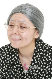 Tóc Giả Bà Già Có Búi