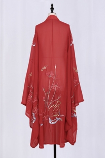 Áo Khoác Ngoài Hán Phục Thêu Hoa Bỉ Ngạn