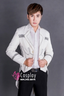 Áo Vest Nam Đuôi Tôm Trắng