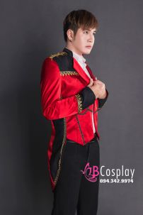 Áo Vest Nam Đuôi Tôm Đỏ Viền Đen