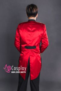 Áo Vest Nam Đuôi Tôm Đỏ Viền Đen