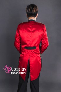 Áo Vest Nam Đuôi Tôm Đỏ Viền Đen