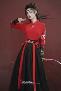 Cổ Trang Hiệp Khách Song Hạc Ý Thiên Đỏ