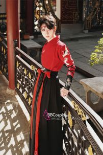 Cổ Trang Hiệp Khách Song Hạc Ý Thiên Đỏ