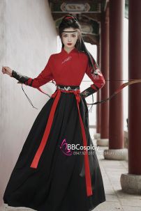 Cổ Trang Hiệp Khách Song Hạc Ý Thiên Đỏ