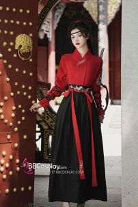 Cổ Trang Hiệp Khách Song Hạc Ý Thiên Đỏ