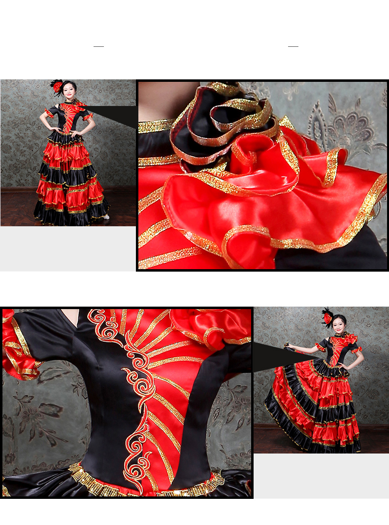 Trang Phục Tây Ban Nha Flamenco