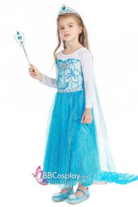 Váy Noel Công Chúa Elsa Bé Gái