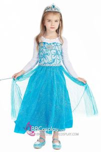 Váy Noel Công Chúa Elsa Bé Gái