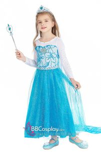 Váy Noel Công Chúa Elsa Bé Gái