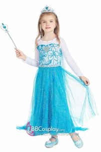 Váy Noel Công Chúa Elsa Bé Gái