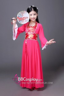 Trang Phục Hằng Nga Cho Bé - Màu Hồng Đậm