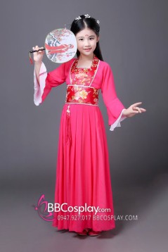 Trang Phục Hằng Nga Cho Bé - Màu Hồng Đậm