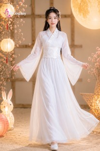 Trang Phục Hằng Nga - Màu Trắng Ngọc Ngà