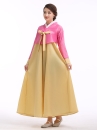 Đồ Hanbok Đẹp Giá Rẻ Áo Hồng Váy Vàng Nơ Vàng