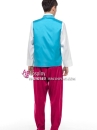 Hanbok Hàn Quốc Nam Áo Xanh Quần Hồng Đỏ