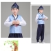 Hanbok Bé Trai Áo Xanh Quần Xanh - Tặng Nón