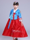 Hanbok Chuẩn Hàn Quốc Bé Gái Áo Xanh Váy Đỏ