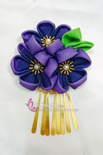 Kanzashi Nhật Bản Hoa Tím