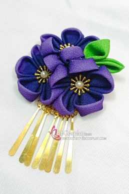 Kanzashi Nhật Bản Hoa Tím