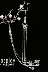 Trâm Hoa Mai Cài Tóc Cổ Trang - Màu Bạc