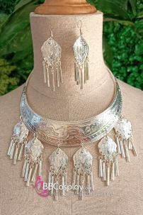 Bộ Vòng Cổ Hoa Tai Dân Tộc