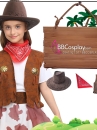 Bộ Halloween Cho Bé Gái Nhân Vật Cao Bồi