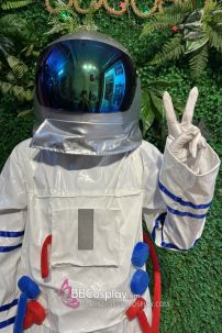 Đồ Phi Hành Gia Trắng Nón Bạc - Astronaut Costume