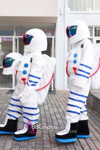 Đồ Phi Hành Gia Trắng Nón Bạc - Astronaut Costume