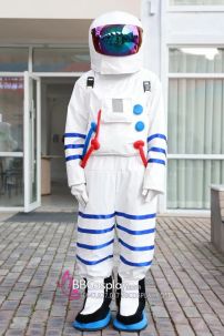 Đồ Phi Hành Gia Trắng Nón Bạc - Astronaut Costume