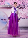 Hanbok Giá Rẻ Áo Trắng Váy Tím