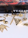 Bộ Móc Khóa Báu Vật Ngàn Năm Yu-Gi-Oh! Màu Vàng 18K