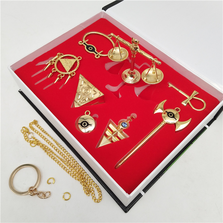 Bộ Móc Khóa Báu Vật Ngàn Năm Yu-Gi-Oh! Màu Vàng 18K
