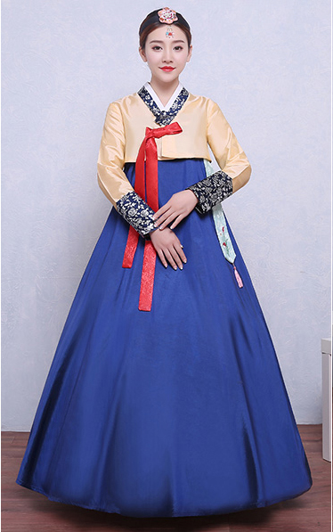 Váy Hanbok Hàn Quốc Đẹp Váy Xanh Thiên Thanh Giá Tốt  BBCosplaycom