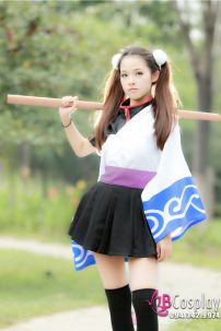 Bộ Cosplay Gintoki Gintama Phiên Bản Nữ