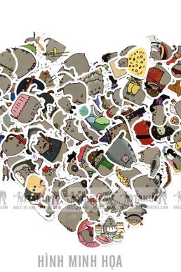 Bộ Sticker Mèo Pusheen