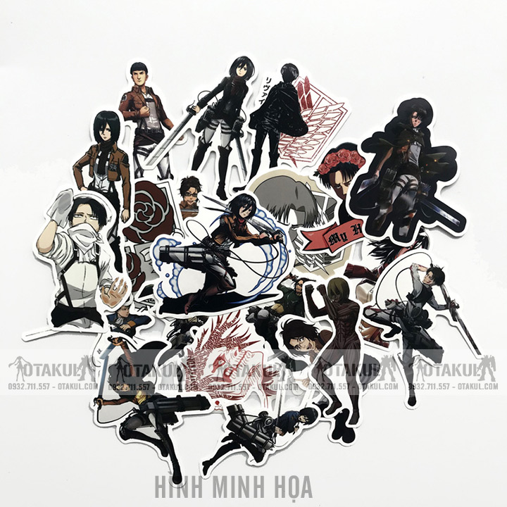 Bộ Sticker Attack On Titan