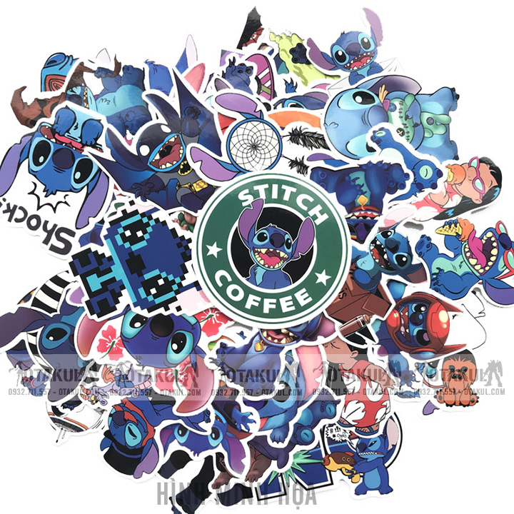 Bộ Sticker Nhân Vật Disney Stitch