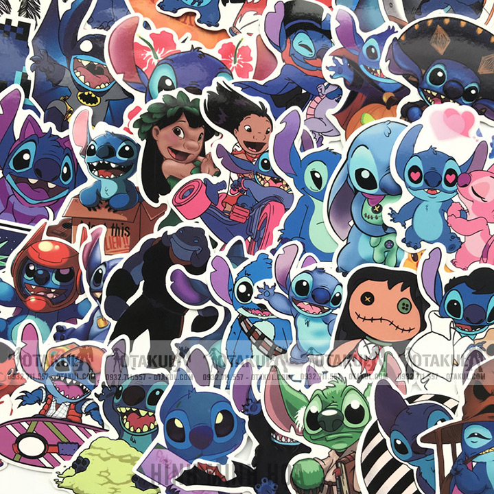 Bộ Sticker Nhân Vật Disney Stitch