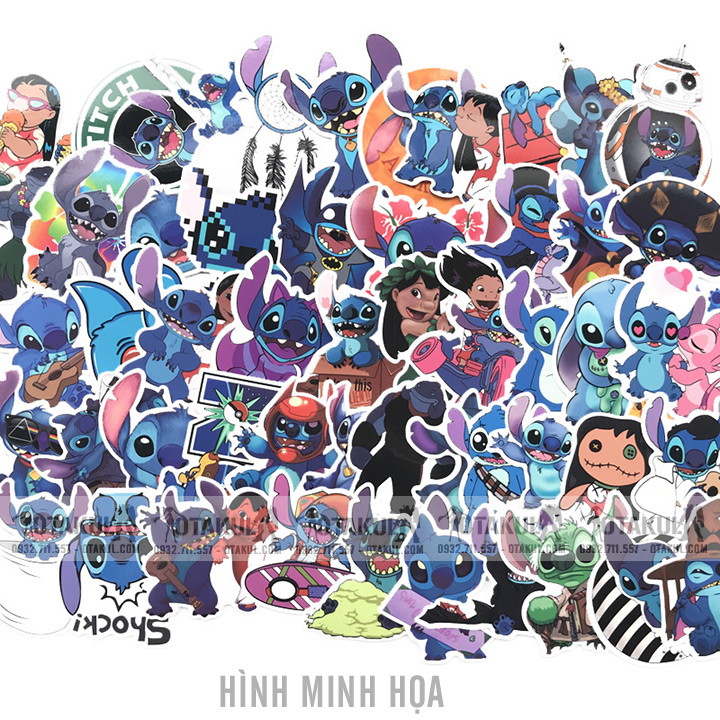 Bộ Sticker Nhân Vật Disney Stitch