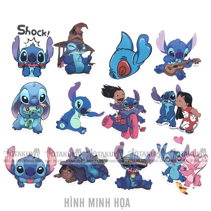 Bộ Sticker Nhân Vật Disney Stitch