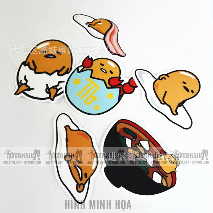 Bộ Sticker Trứng Lười Gudetama