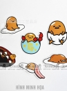 Bộ Sticker Trứng Lười Gudetama