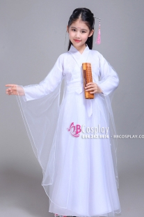 Đồ Chị Hằng Nga Màu Trắng Cho Bé Kiểu Bạch Thiển