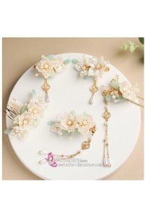 Set Trâm Cài Mẫu Đơn Siêu Sang Chảnh