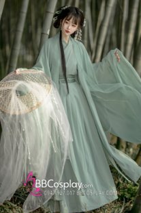 Trang Phục Nữ Hiệp Khách Tone Xanh