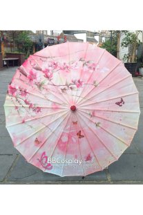 Dù Vải Hồng Phối Xanh